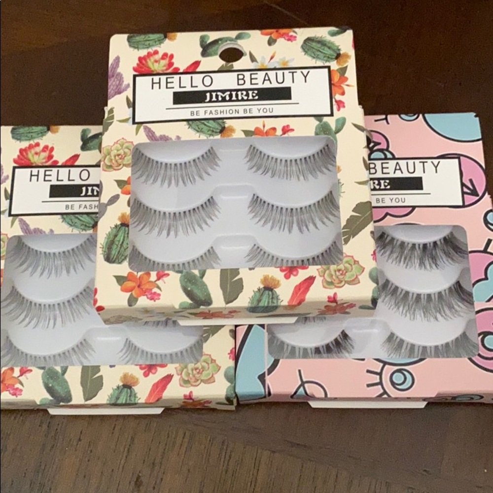 Lot of 3 brand new Hello Beauty false lashes